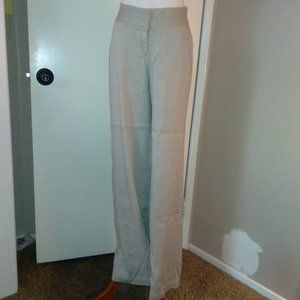 Gender Bias Sage Linen Pants Slightly Wide Leg & Flare Slacks M